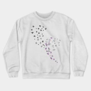 Leaves Pride Flag asexual Crewneck Sweatshirt